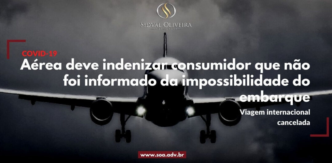 Read more about the article Aérea deve indenizar consumidor que não foi informada da impossibilidade do embarque