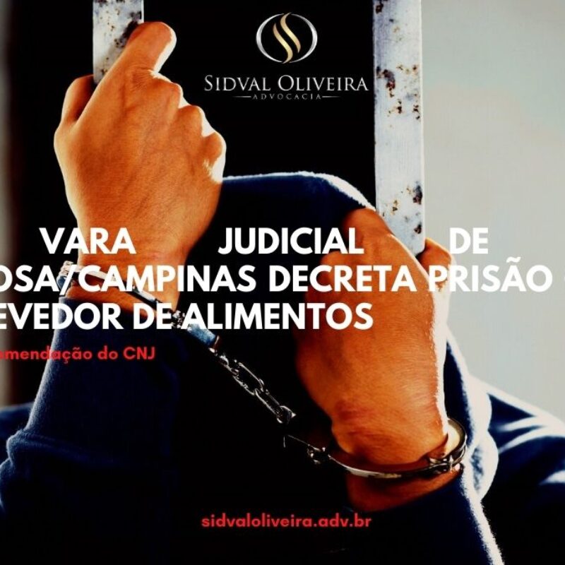 2ª Vara Judicial de Vila Mimosa/Campinas  decreta prisão civil de devedor de pensão alimentícia
