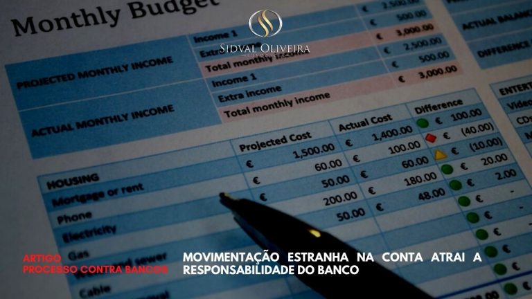 Read more about the article Movimentação estranha na conta atrai a responsabilidade do banco